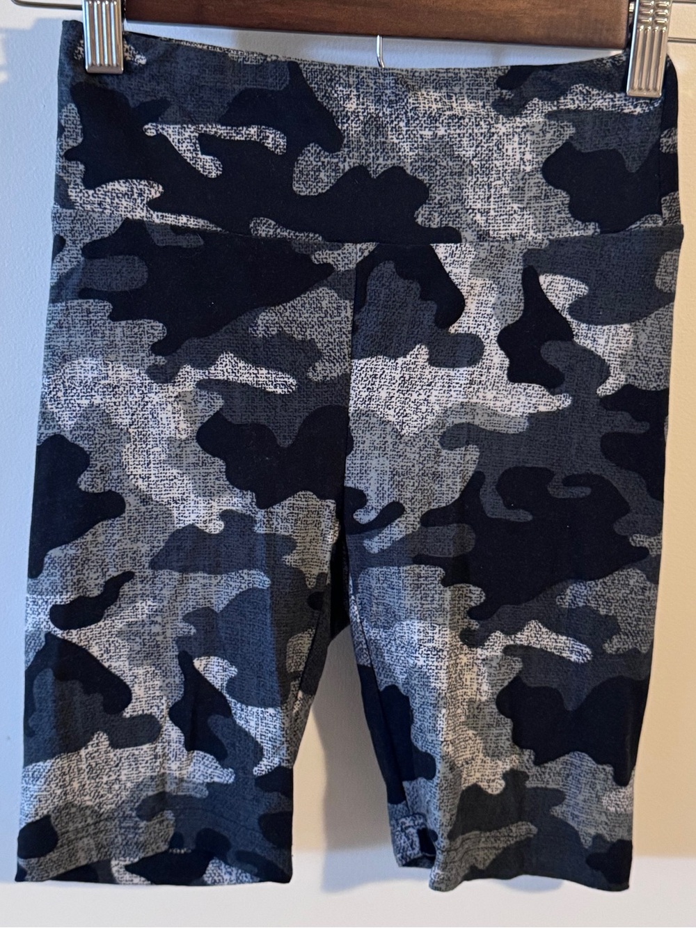Camo Bike Shorts - Gray/Black